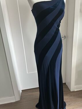 New Cache elegant Navy blue  and Midnight Blue Evening Dress prom wedding, 2